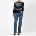 thumbnail image 2 of DV L/S Ottoman striped sweater, 2 of 5