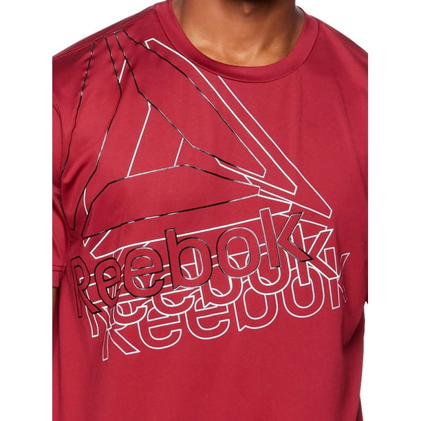 reebok t shirt homme rose