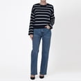 thumbnail image 2 of DV L/S Ottoman striped sweater, 2 of 5