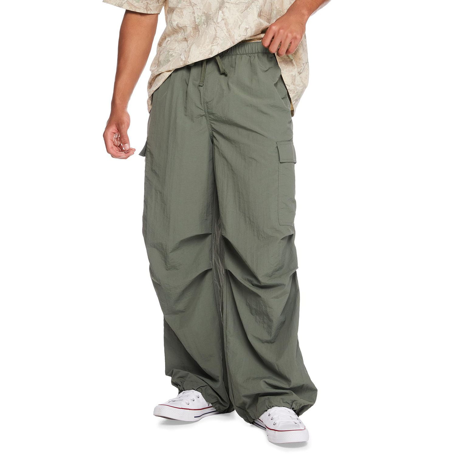 No Boundaries Nylon Parachute Cargo Pants