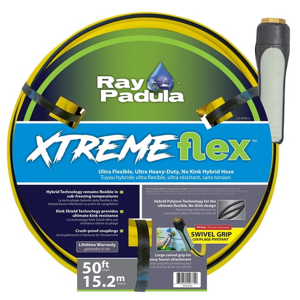 Ray Padula Ray Padula XtremeFlex Hybrid Polymer Heavy Duty 50 ft. Garden Hose with ...