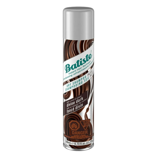 Batiste Plus Divine Dark Dry Shampoo, 200 mL,  For Dark Brown Hair