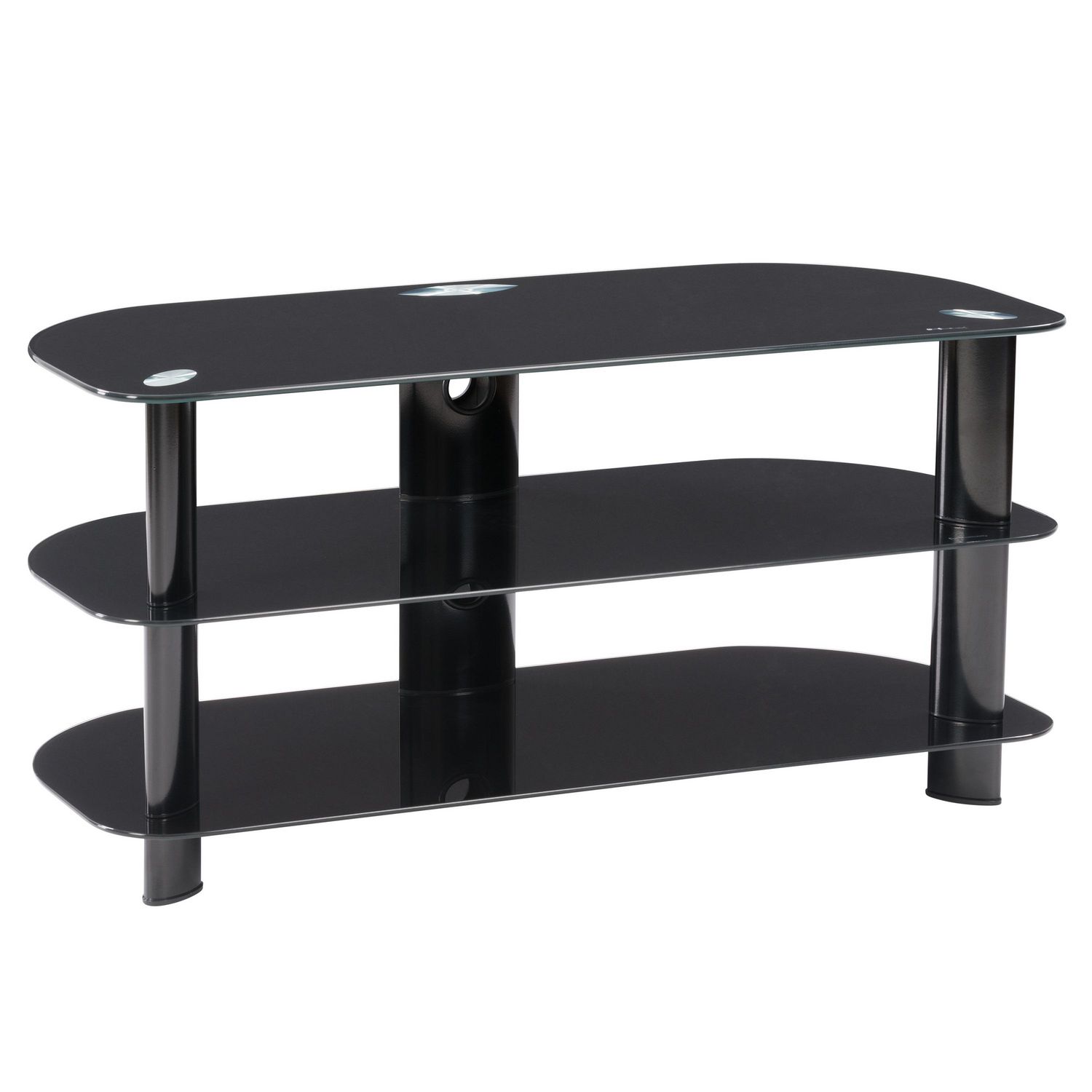 CorLiving Satin Black Glass TV Stand, for TVs up to 43" Walmart Canada