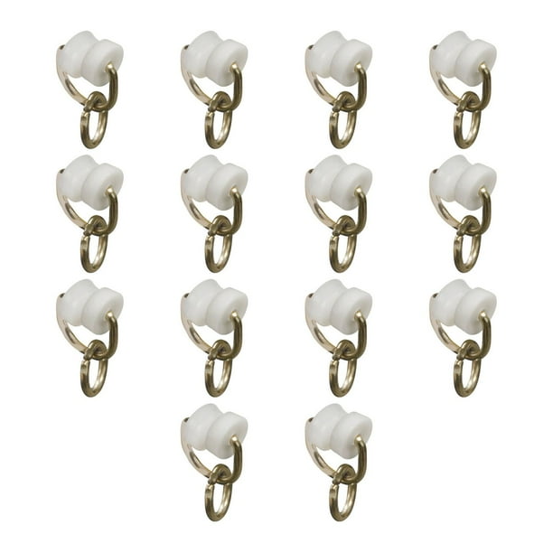 Mainstays Gliding Carrier Hooks for IBeam Curtain Rod Set, Set of 14
