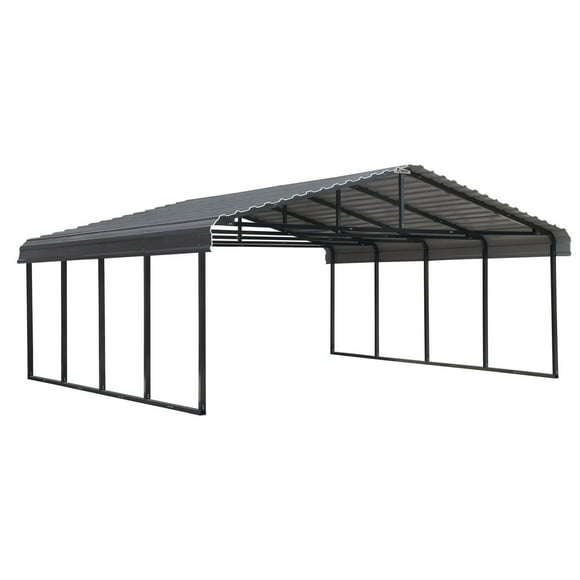 Arrow Carport 20x20 - Charcoal