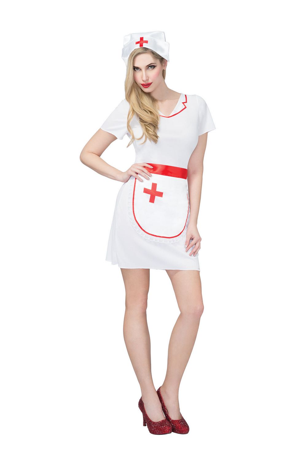 Filles Infirmière Infirmière Médical Uniforme Travail occupation Fancy Dress Costume Outfit 