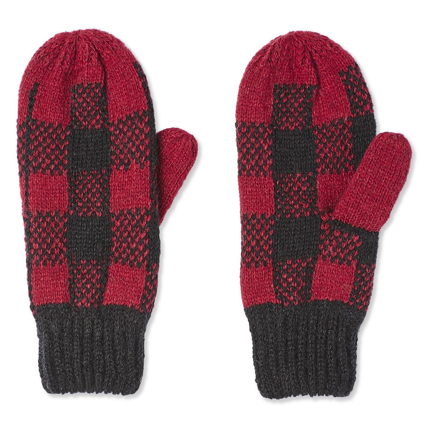 Canadiana Kids' Unisex Buffalo Check Mittens