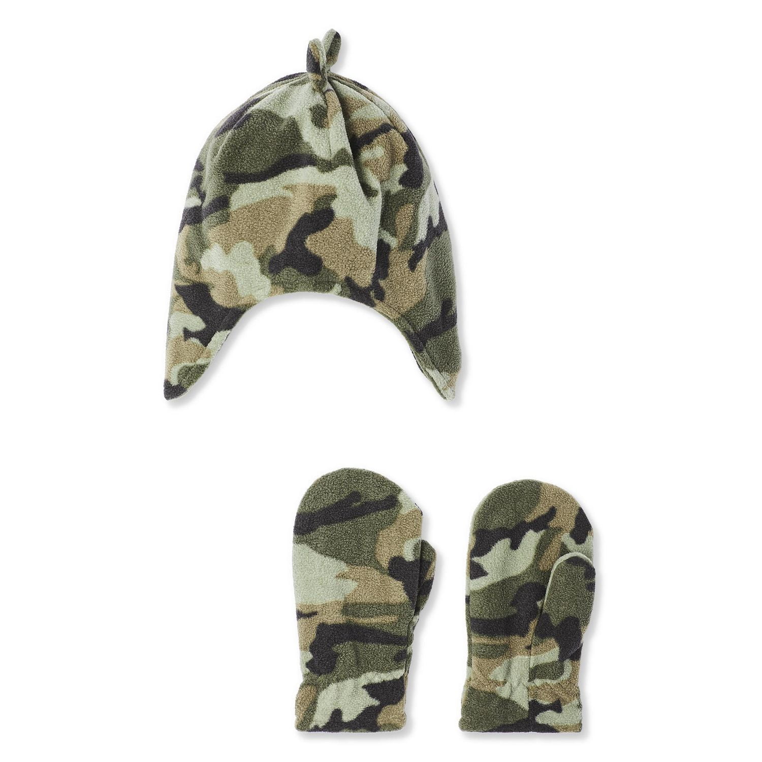 Ensemble en molleton 2 pièces avec bonnet et mitaines à motif George pour petits garçons