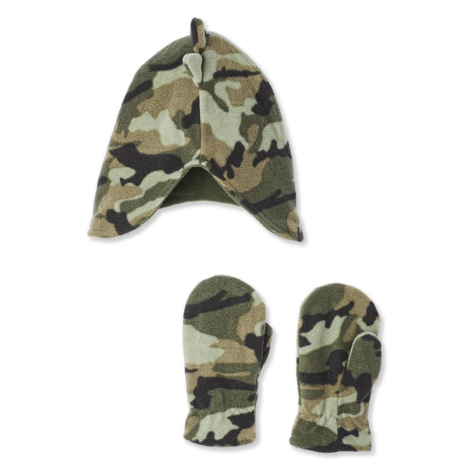 Ensemble en molleton 2 pièces avec bonnet et mitaines à motif George pour petits garçons