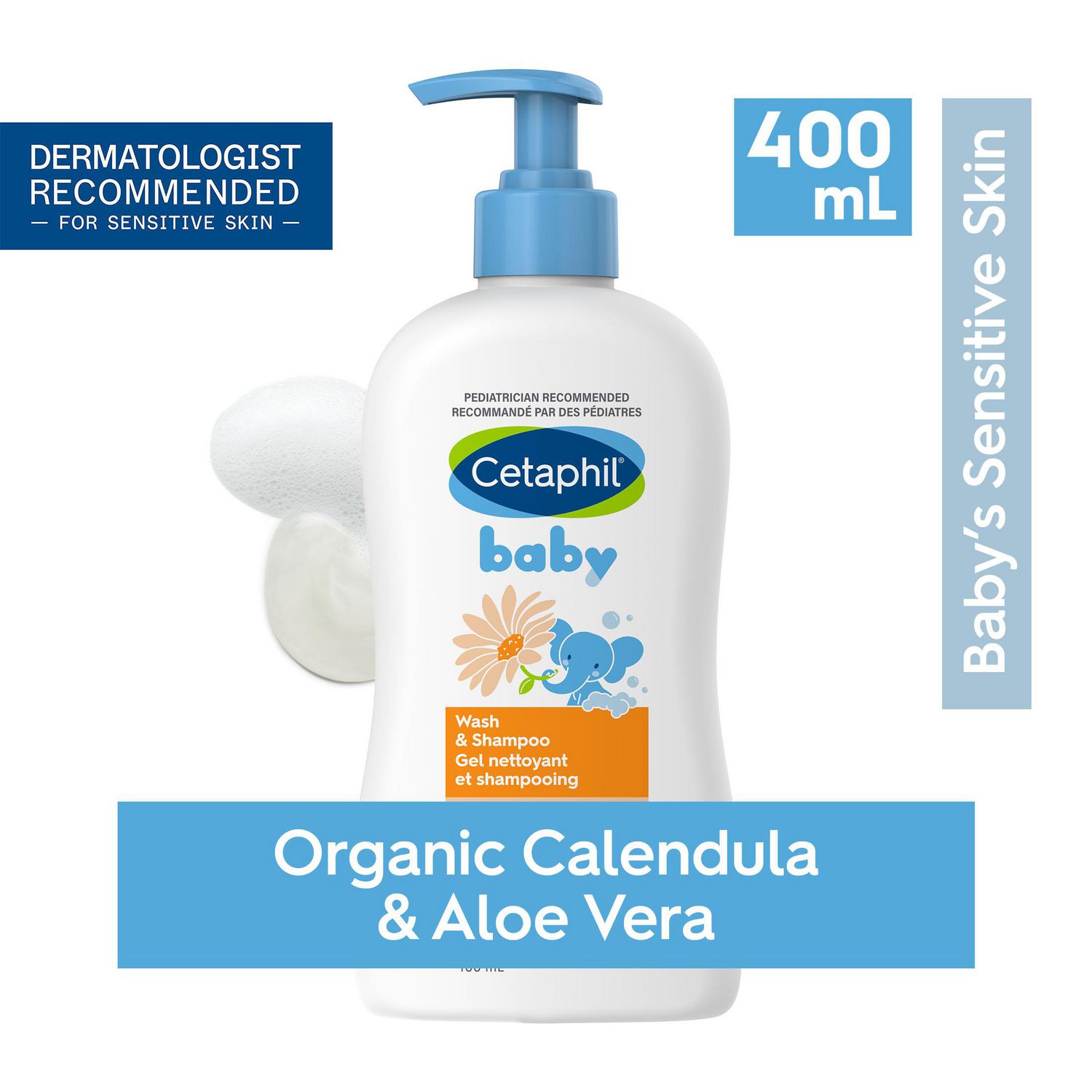 Johnson's Baby, Cottontouch, Newborn Wash & Shampoo, 400 mL