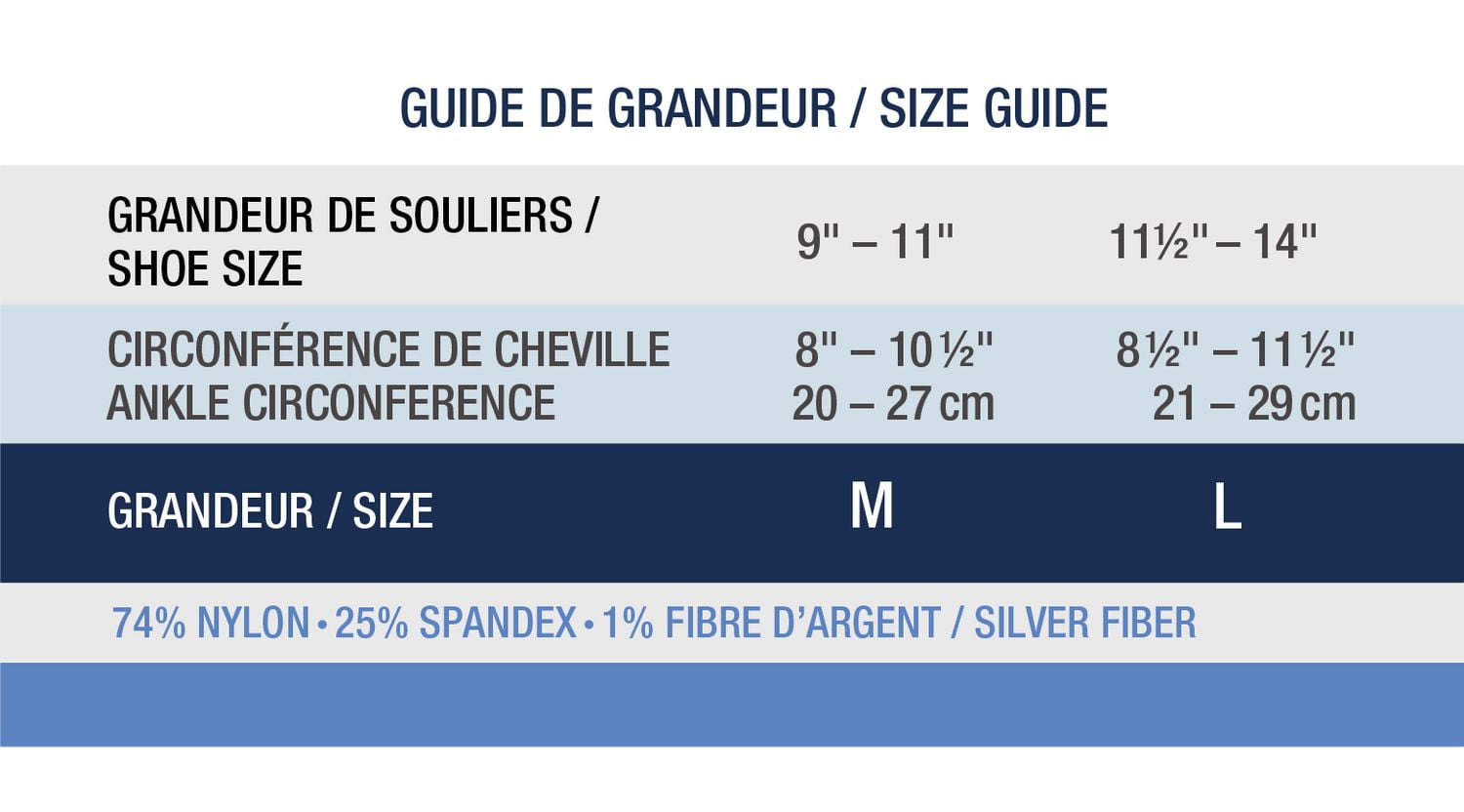 Bas de compression Paramedic rayés pour homme 15-20 mmHg - Medium Bas de compression Paramedic élégants à rayures, jusqu'au genou, pour hommes, 15-20mmHg