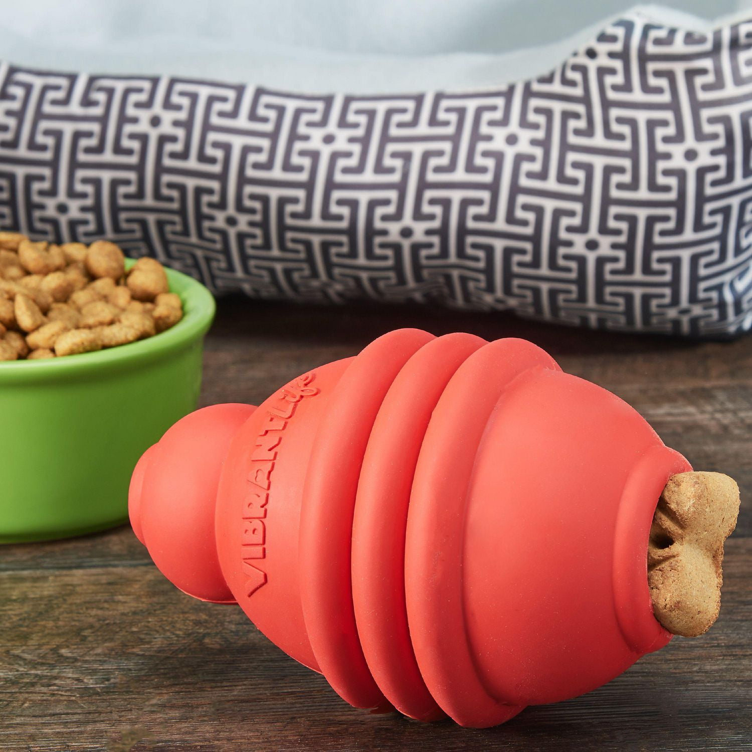 VIBRANT MEDIUM RED TREAT CHEW TOY For Dogs 15 30 kg Walmart