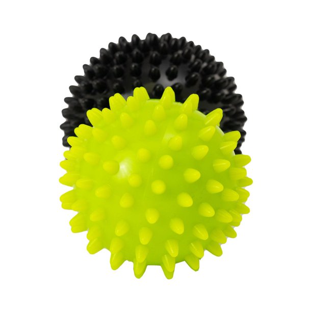 GoZone 2Pack Therapy Massage Balls Black/Green, Portable and