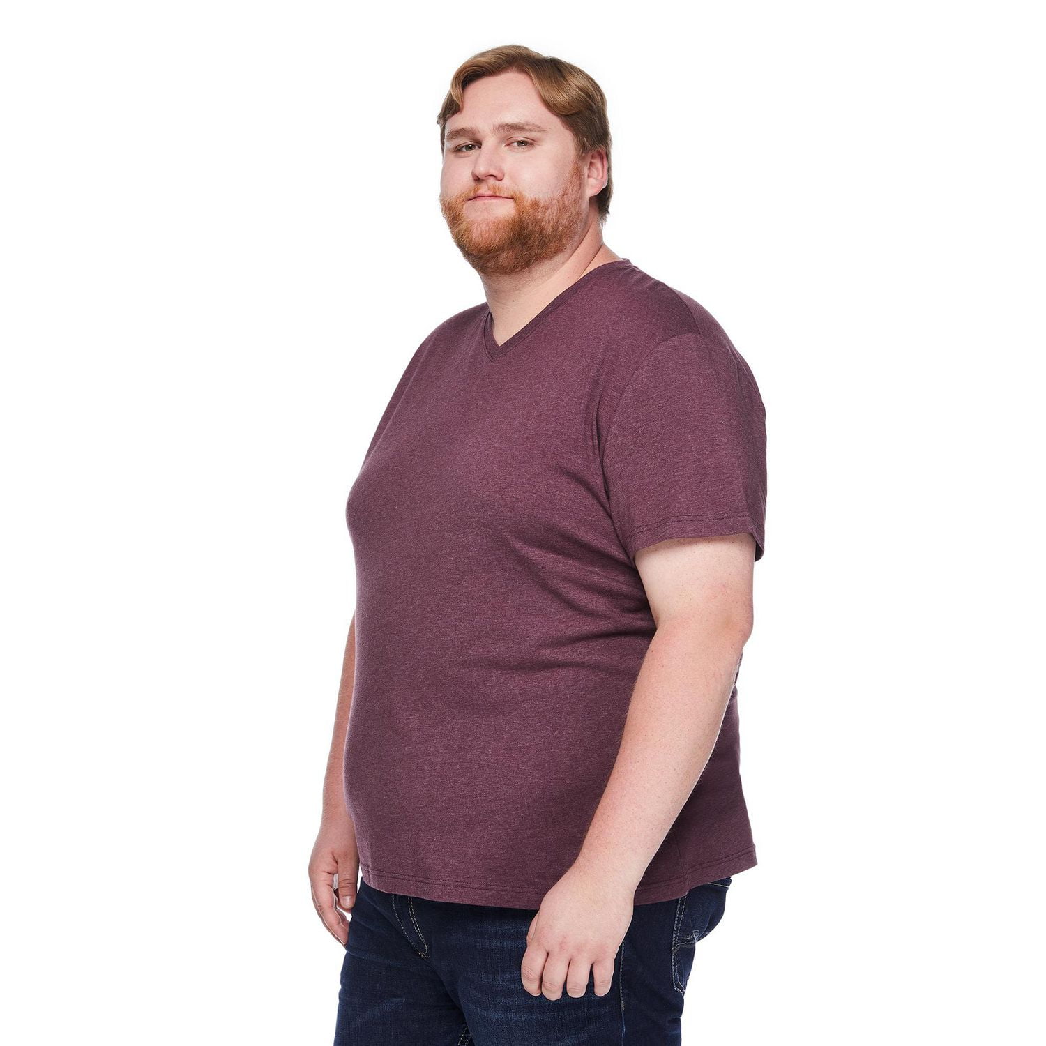 George Big Men's Stretch V-Neckline Tee