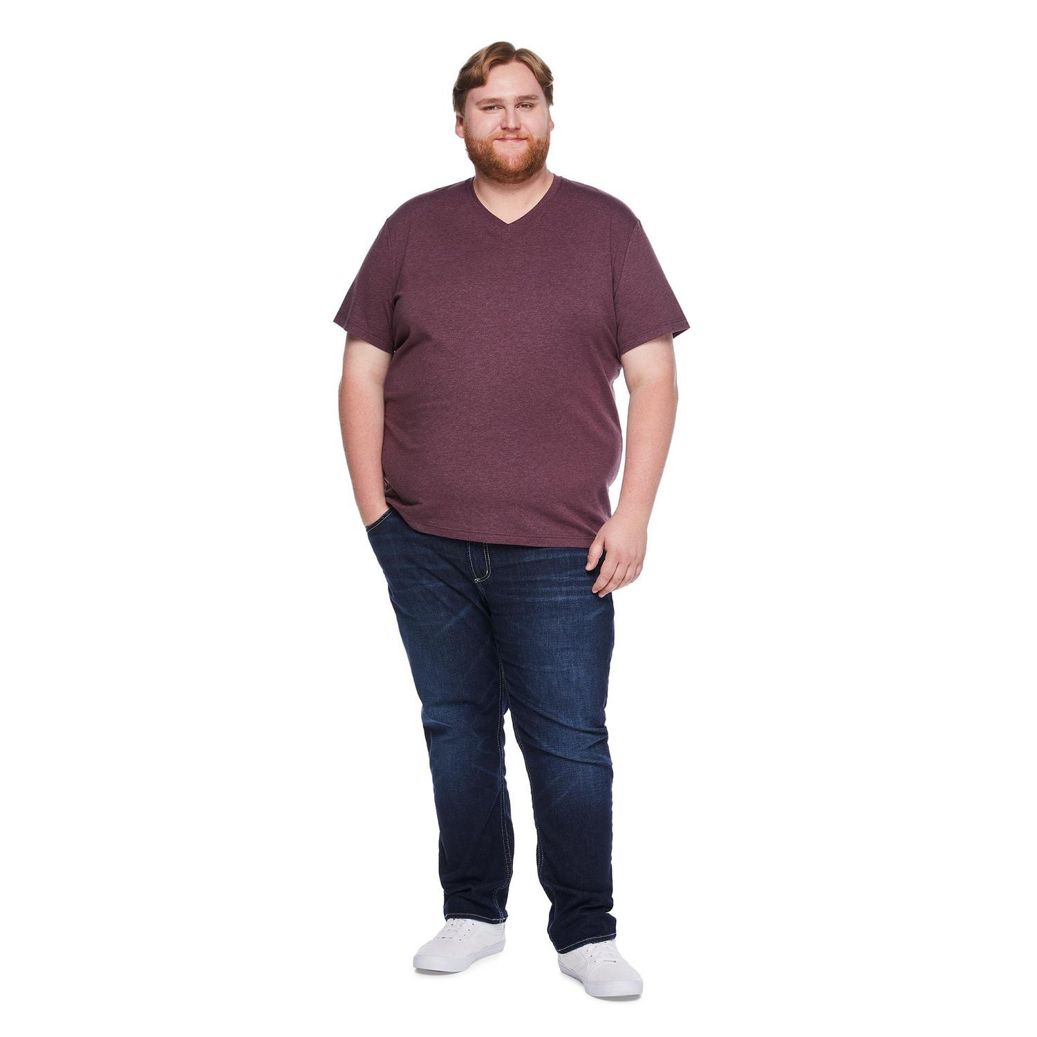 George Big Men's Stretch V-Neckline Tee