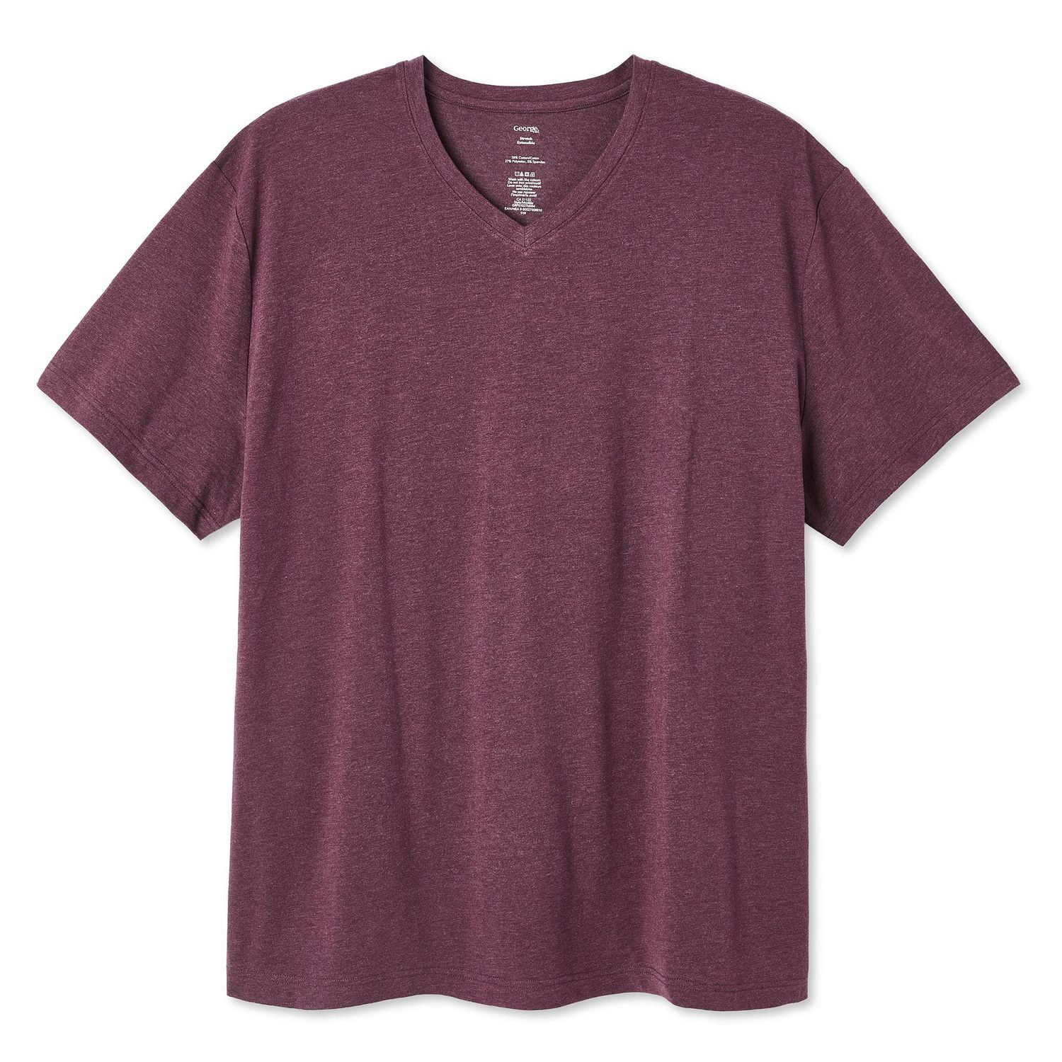 George Big Men's Stretch V-Neckline Tee