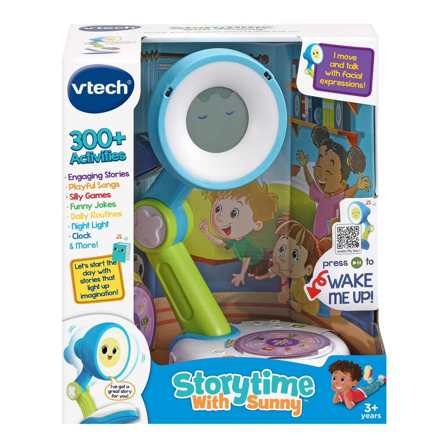 VTech Storytime With Sunny™ Interactive Story Telling Friend & Four  Activity Disks - English Version, 3+ Years 