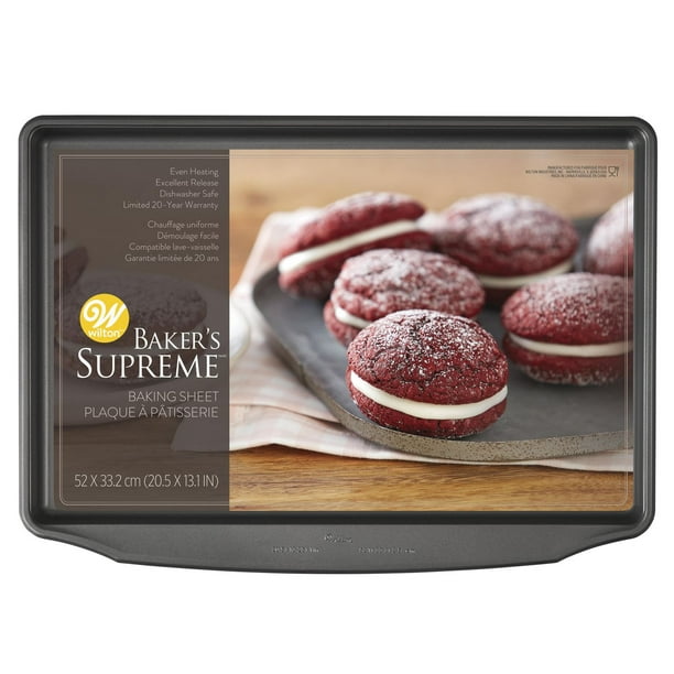 Plaque à biscuits antiadhésive géante Baker's Supreme Premium Non-Stick Wilton