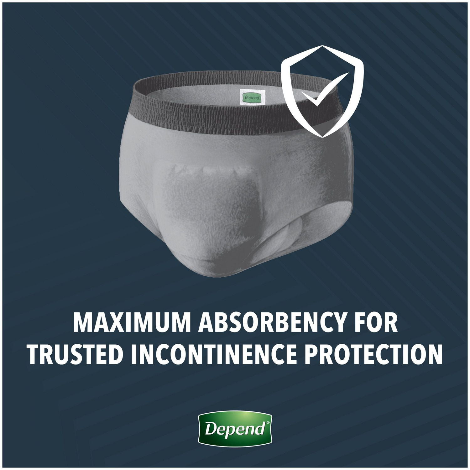 Depend FIT-FLEX Incontinence Underwear for Men, Maximum Absorbency, XL,  Gray, 80 Count : : Health & Personal Care