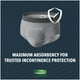 Sous-vêtement d’incontinence Depend Real Fit pour hommes, absorption maximale 20 -22 Unités – image 4 sur 7
