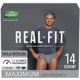 thumbnail image 1 of Depend Real Fit Incontinence Underwear for Men, Maximum Absorbency (Small/Medium and Large/Extra Large), 1 of 7