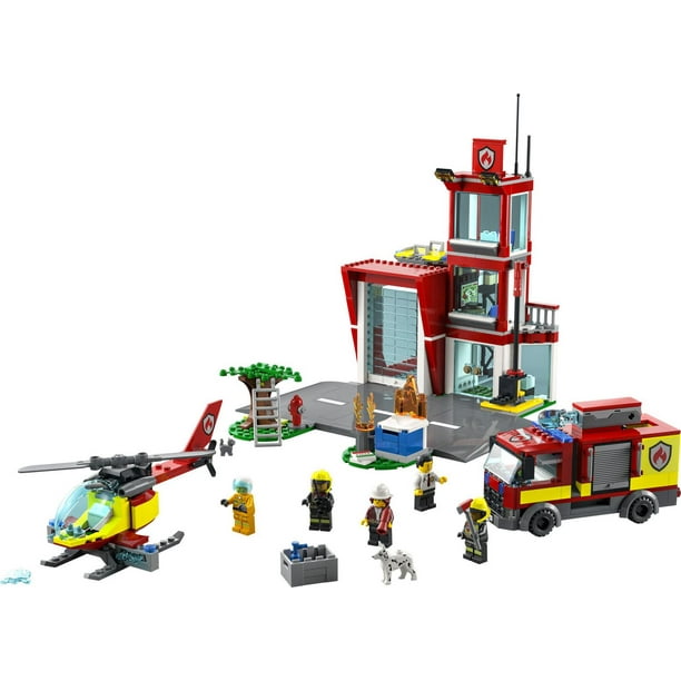 60215 - LEGO® City La caserne de pompiers LEGO : King Jouet, Lego