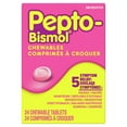 thumbnail image 3 of Pepto Bismol for Nausea, Heartburn, Indigestion, Upset Stomach, and Diarrhea 24 Chewable tablets, 3 of 11