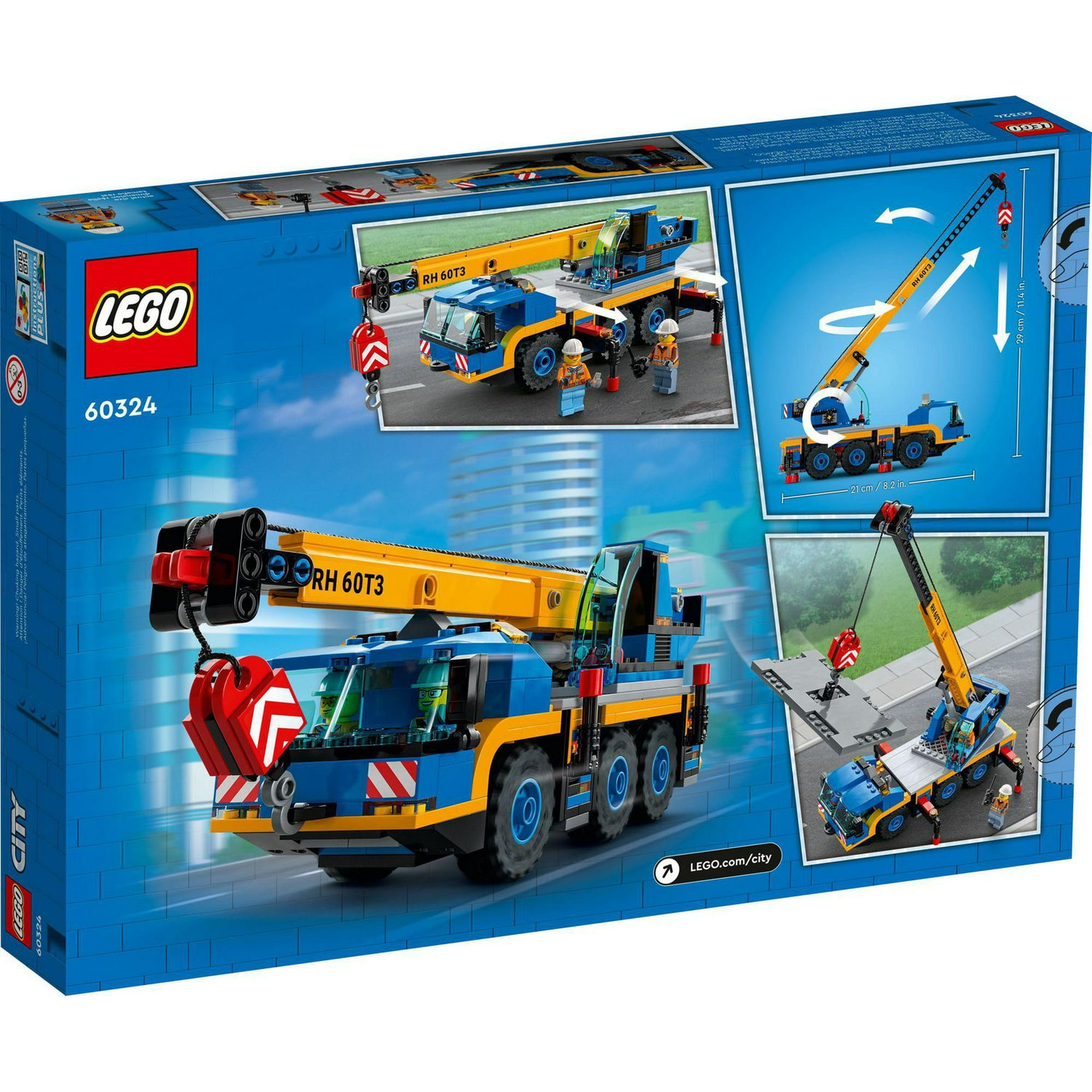 LEGO City Mobile Crane 60324 Toy Building Kit (340 Pieces)