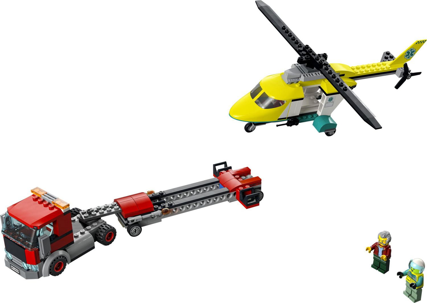 Lego truck and helicopter sale