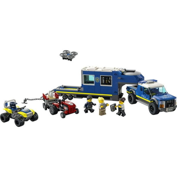 LEGO City Le camion de commandement mobile de la police 60315 Ensemble de  construction (436 pièces) 