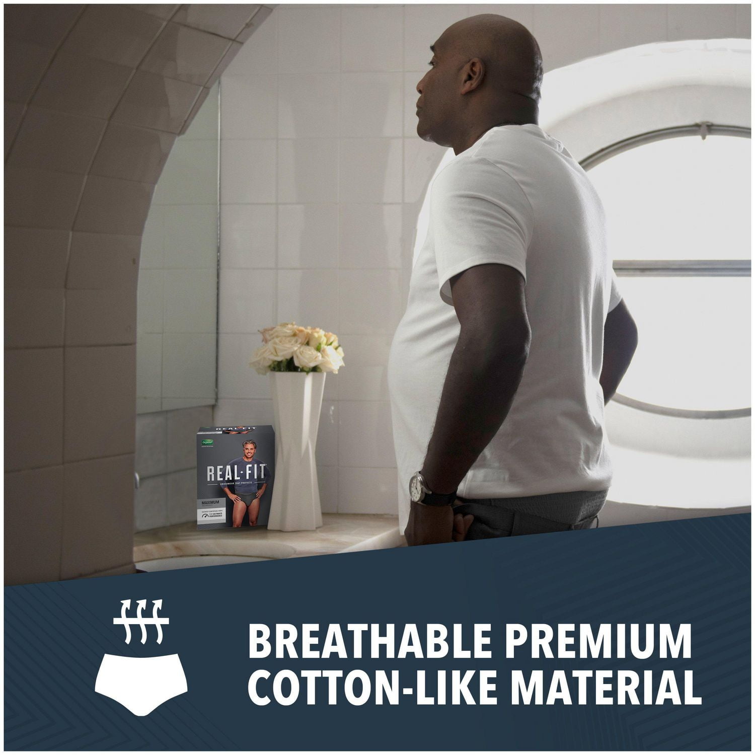 Depend Real Fit Incontinence Underwear for Men, Maximum Absorbency (Small/Medium and Large/Extra Large)