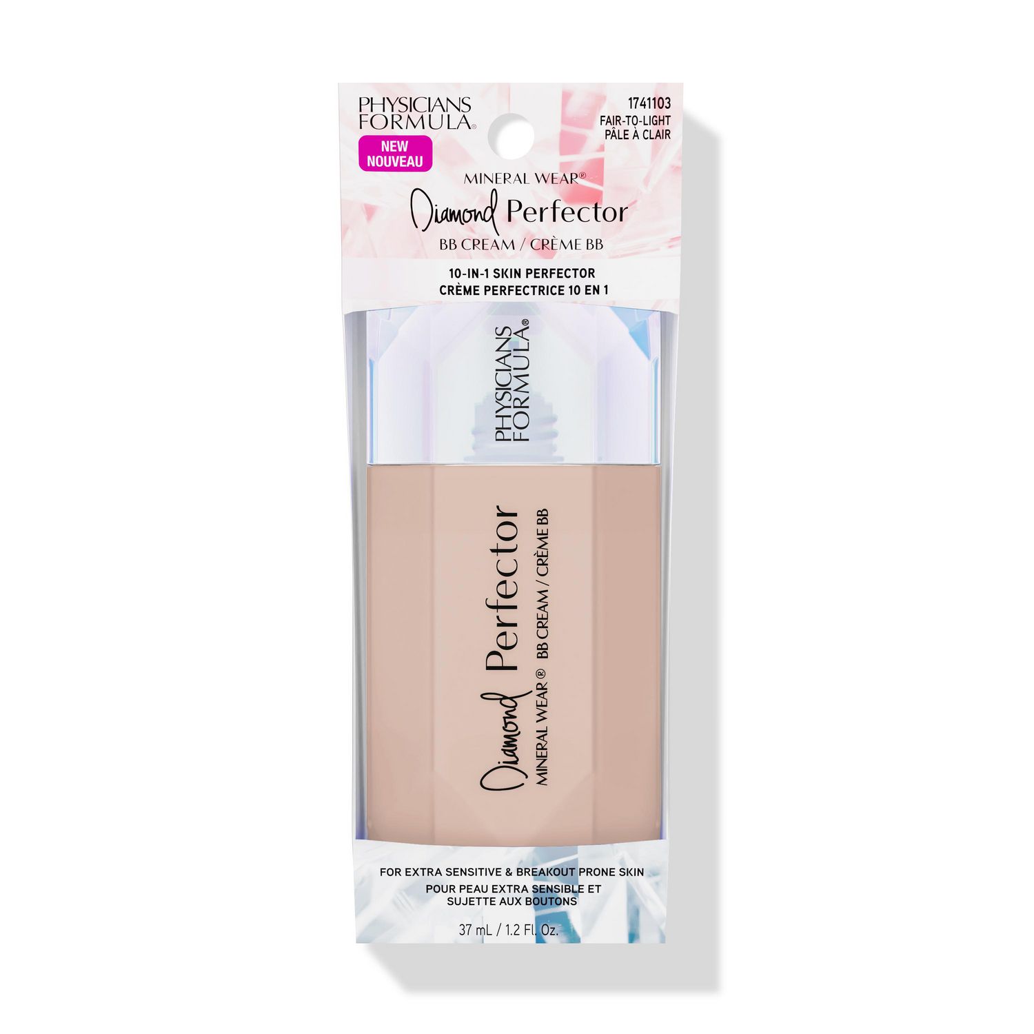 Mineral Wear® Diamond Perfector BB Cream - Fair-to-Light, Tinted