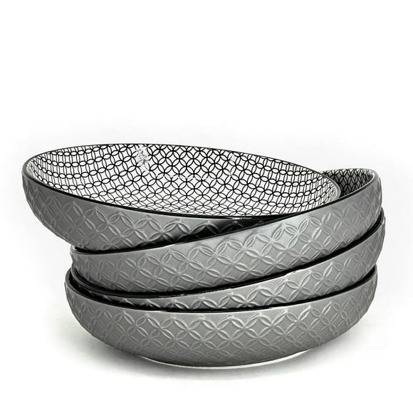 BIA J/4 Bols Peu Profond Texturés, Gris