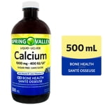 Spring Valley Liquid Calcium1000 mg • 400 IU with Vitamin D Blueberry - Sugar Free