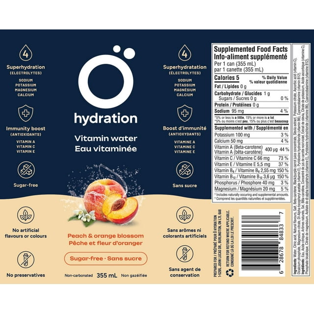 Ö Hydration - Pêche et fleur d'oranger