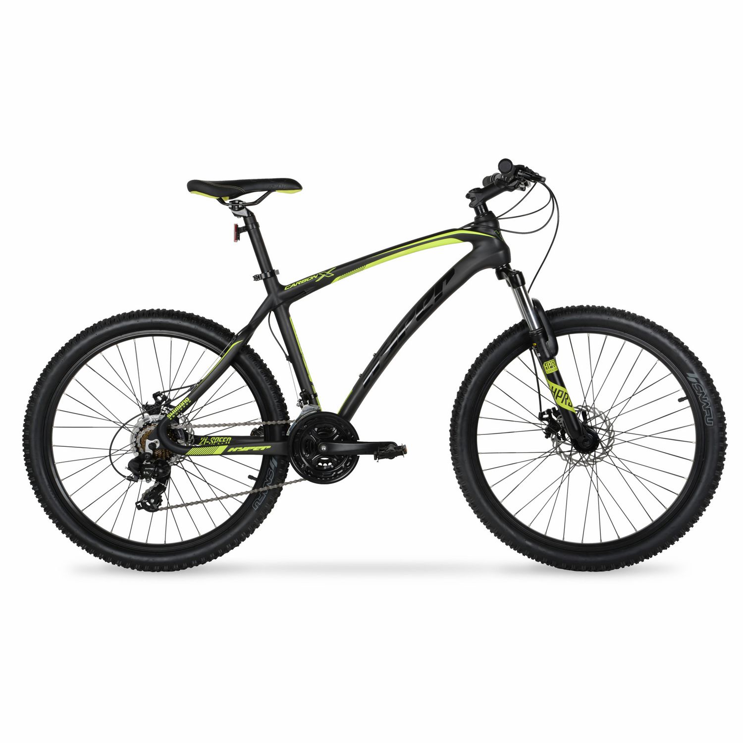 Hyper 26" Carbon Fiber Men's Mountain Bike, Black/Green Walmart Canada