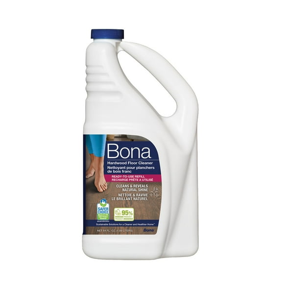 Bona Hardwood Floor Cleaner Refill 1.89L, Quick & Easy