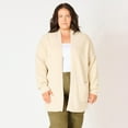 thumbnail image 1 of Devoted Women’s Plus size L/S Ottoman ribbed cardigan, 1 of 4