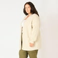 thumbnail image 3 of Devoted Women’s Plus size L/S Ottoman ribbed cardigan, 3 of 4