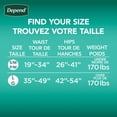 thumbnail image 2 of Protection contre l’incontinence Depend avec attaches, absorption maximale, 2 of 5