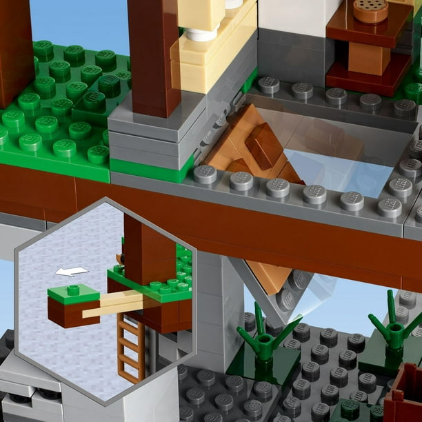 LEGO Minecraft 21174 pas cher, La cabane moderne dans l'arbre