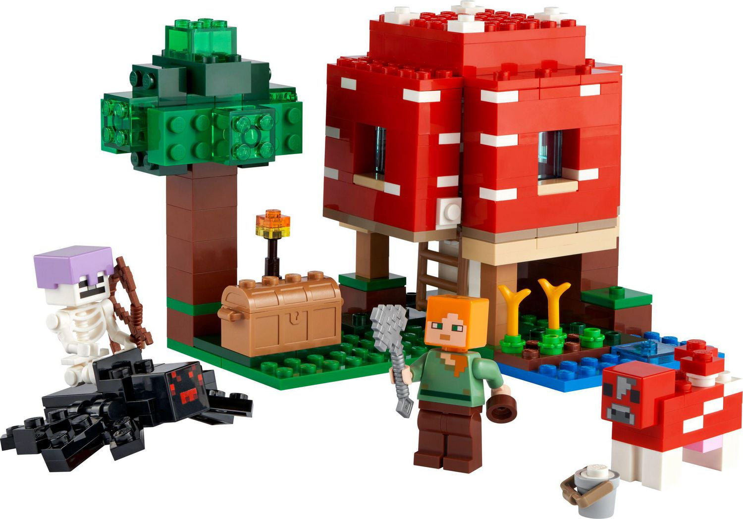 LEGO Minecraft The Mushroom House 21179 Toy Building Kit 272 Pieces Includes 272 Pieces Ages 8 Walmart