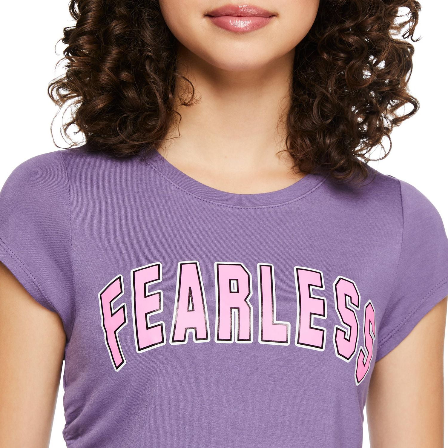 My Sister's Closet Girls' Side Ruched Graphic Tee