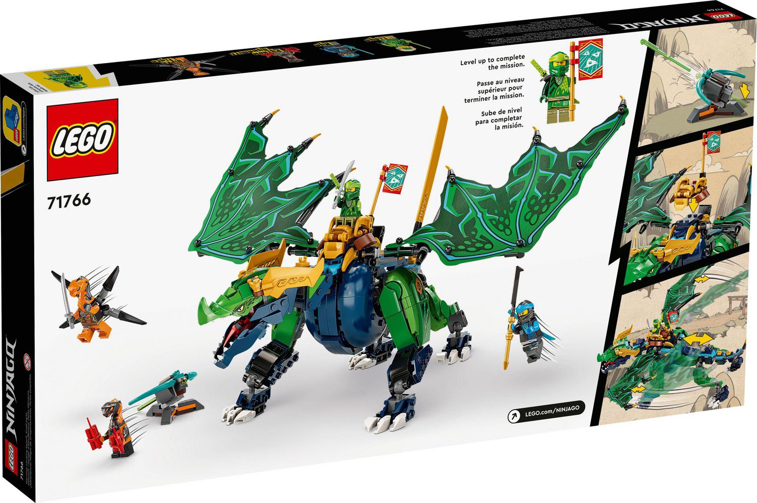 LEGO NINJAGO Lloyd’s Legendary Dragon 71766 Toy Building Kit (747 Pieces)