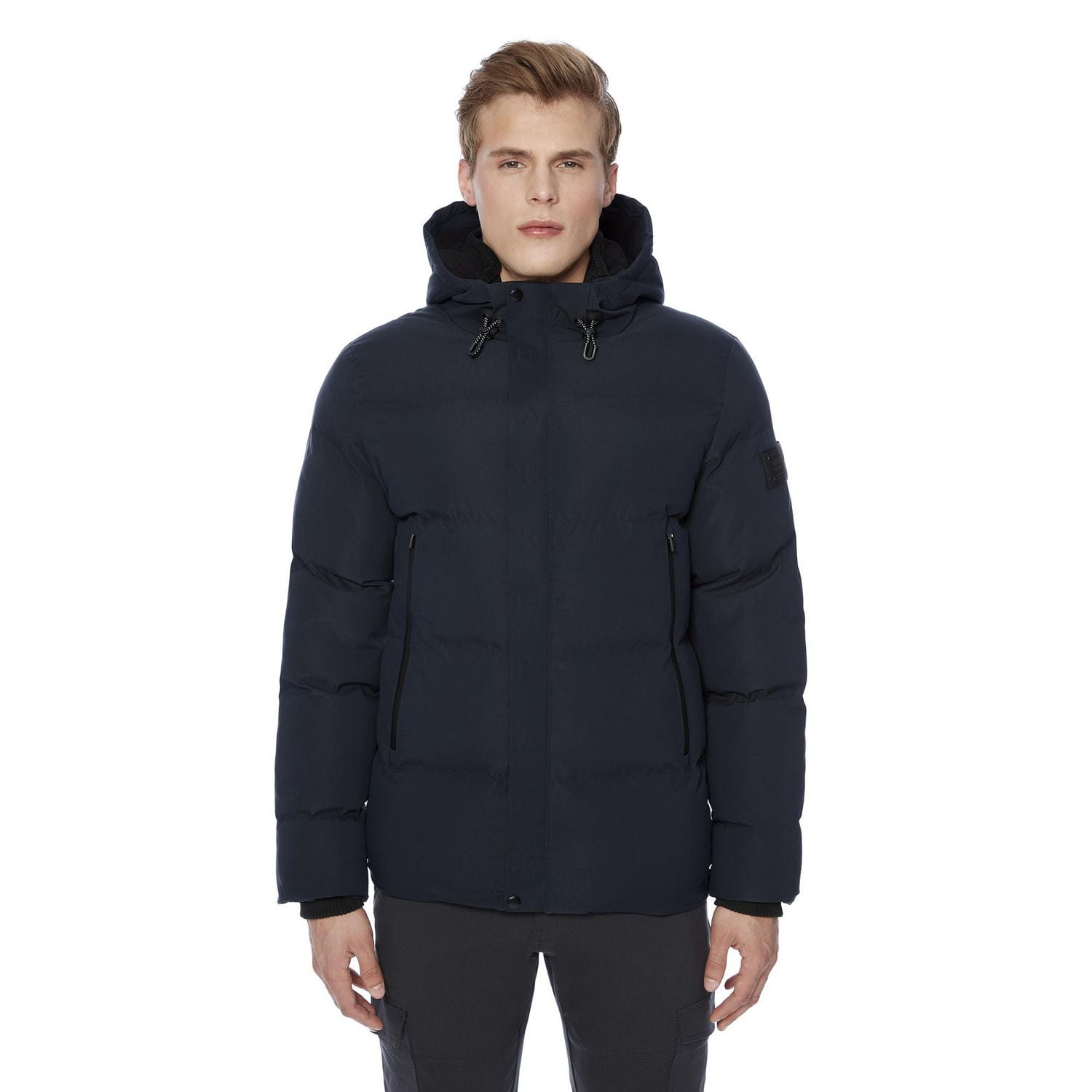 Veste à capuche doublée de moleton Dark Black