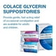 Colace Suppositoires de glycérine – Adulte | Soulagement doux et rapide de la constipation occasionnelle 24 suppositoires – image 3 sur 4