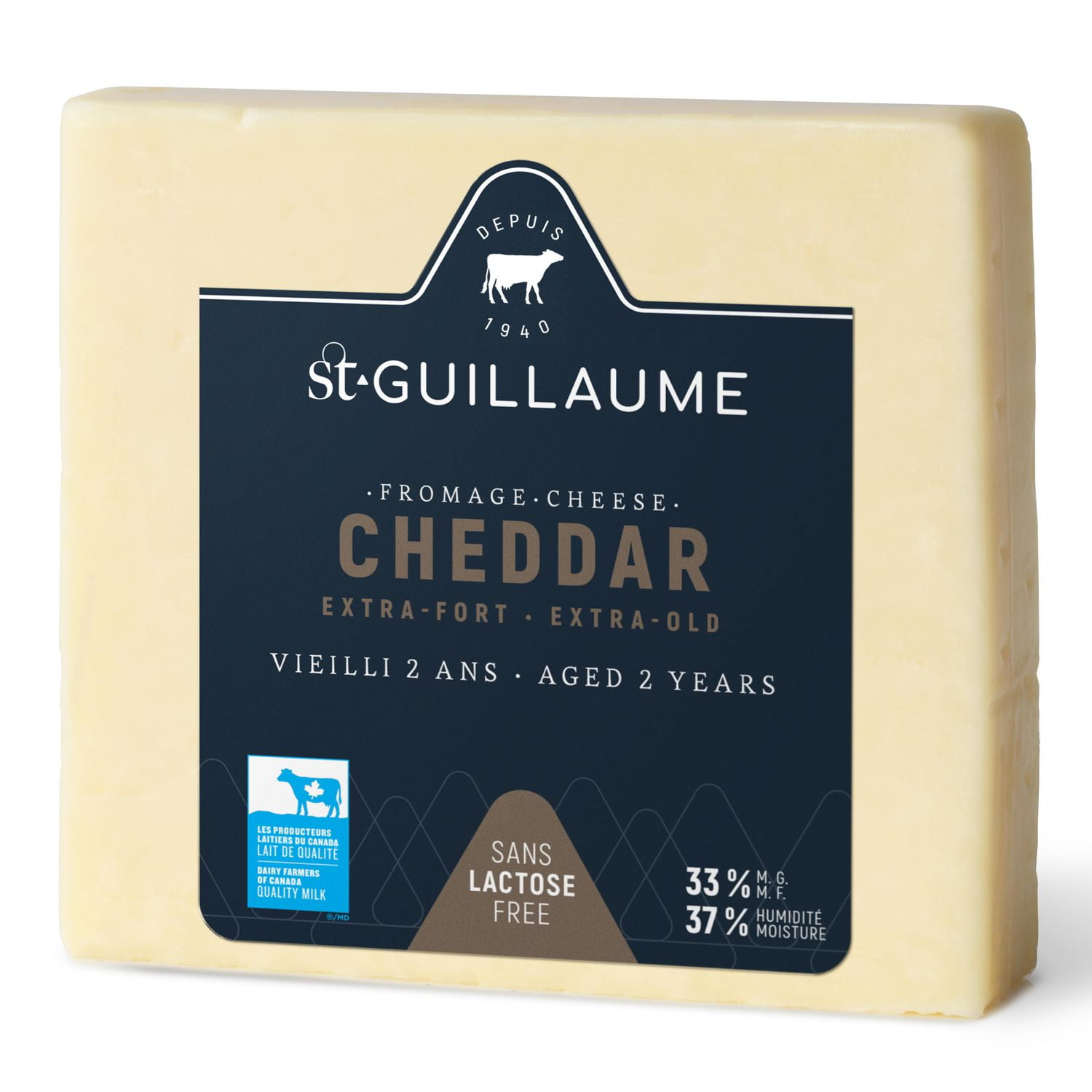 St-Guillaume 2 Year Old Cheddar Cheese, 200g block, Aged Cheddar Cheese