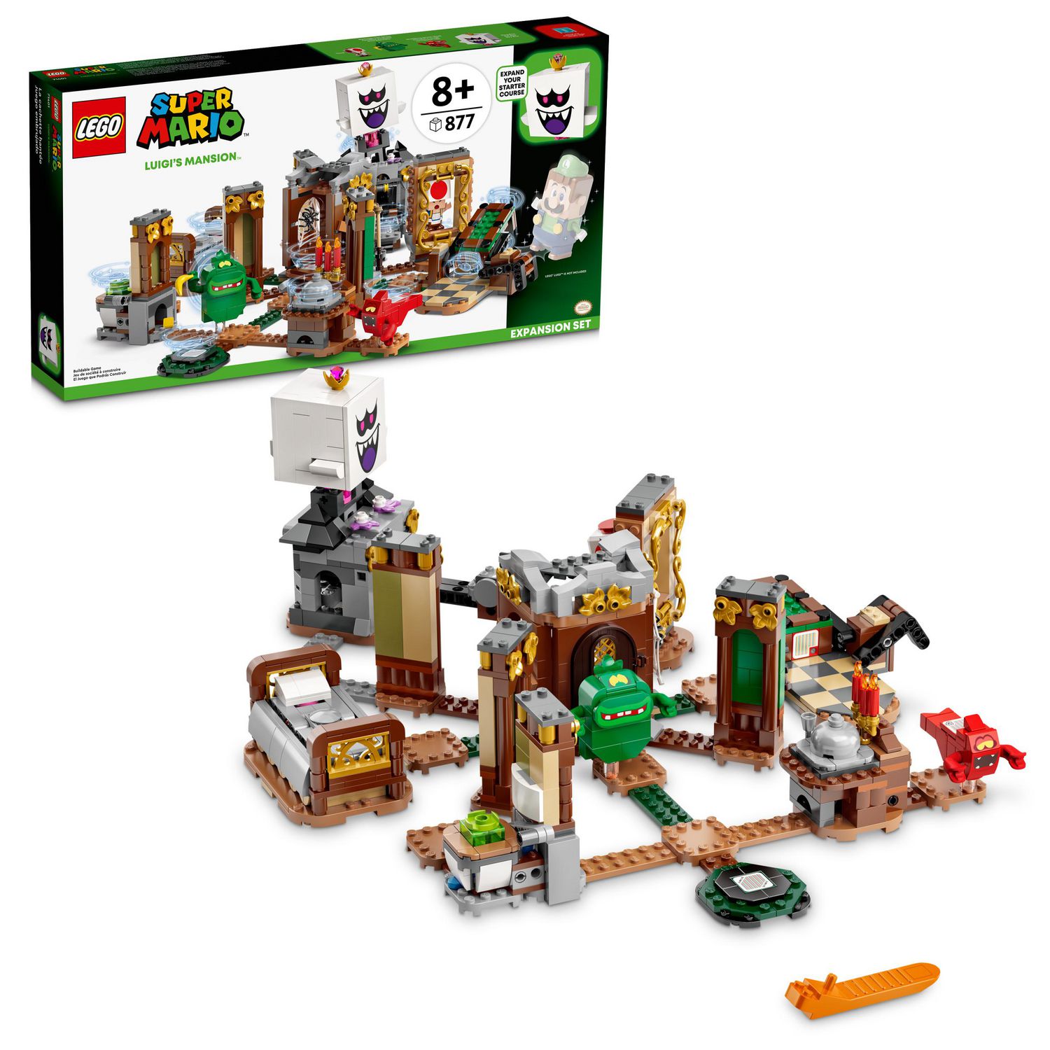LEGO 71408 Super Mario Ensemble d'Extension Le Château de Peach, Jeu de  Construction, pour Figurine Interactive, Château Fort Jouet, Enfant 8 Ans