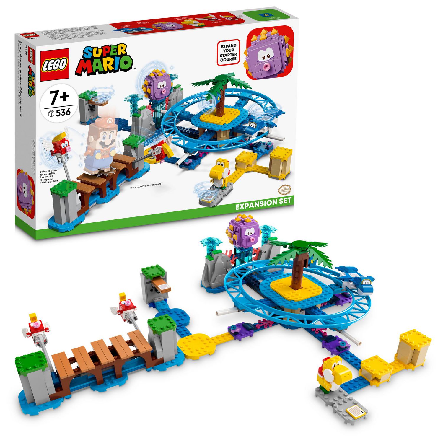 LEGO Super Mario Big Urchin Beach Ride Expansion ...