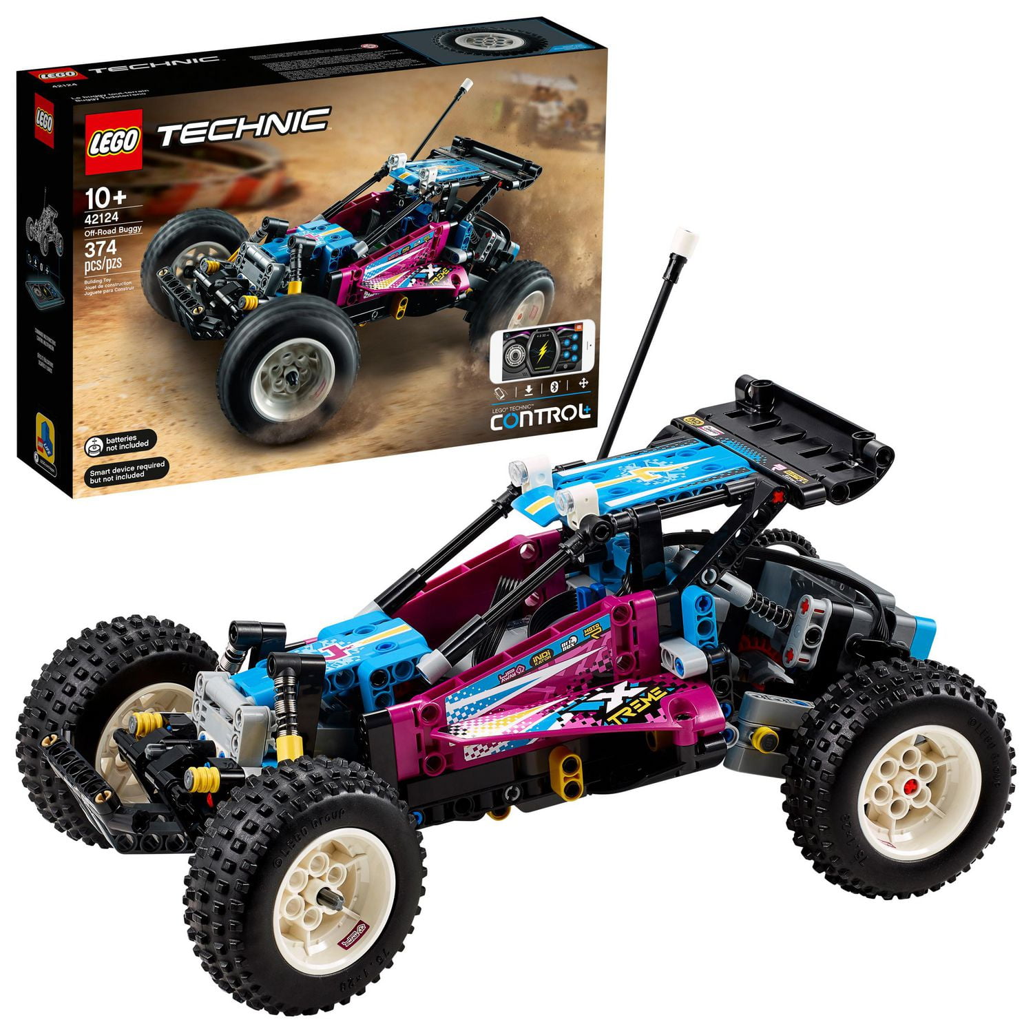 LEGO Technic Off-Road Buggy 42124 Toy Building Kit (374 Pieces)